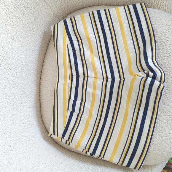 J Crew Striped Riviera Shorts with 4 Inch Inseam Length - Picture 6 of 8